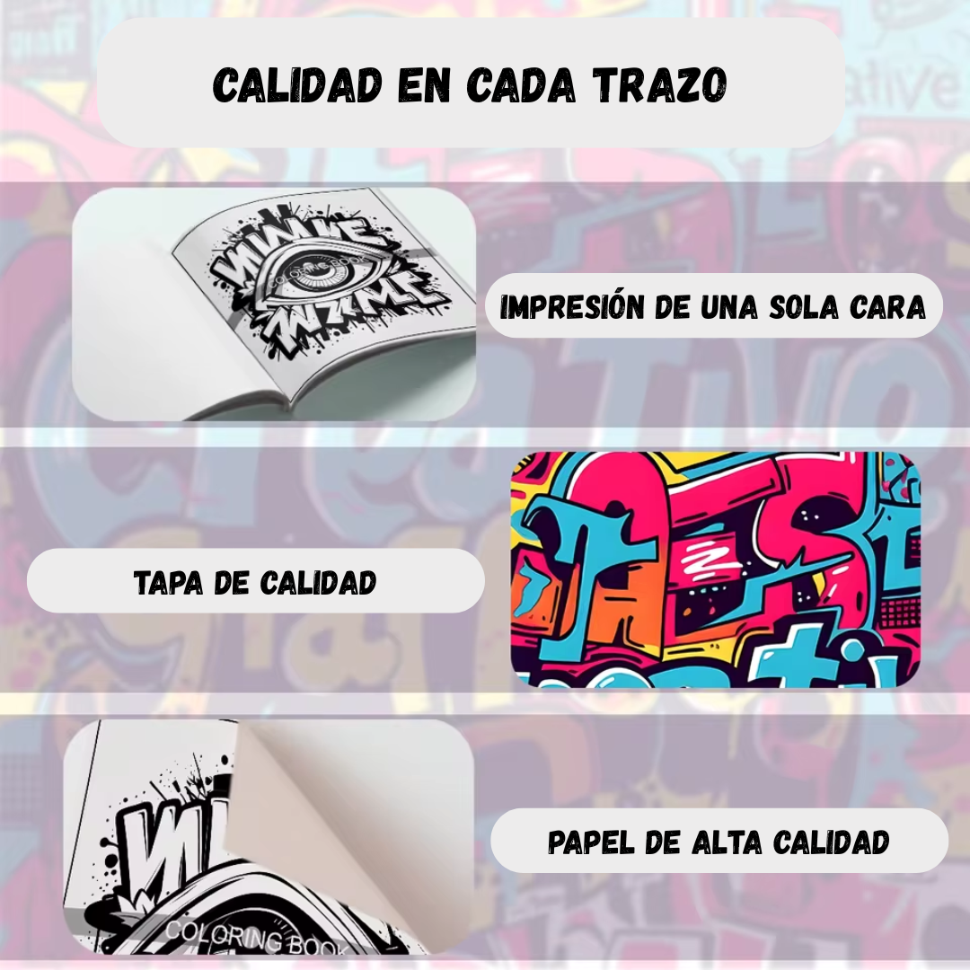 Creative Graffiti – Libro para Colorear Urbano